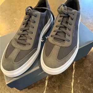 Cole Haan Charcoal Gray and White Low-Top Sneakers